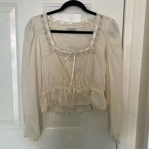 Cottagecore Milkmaid Blouse Top